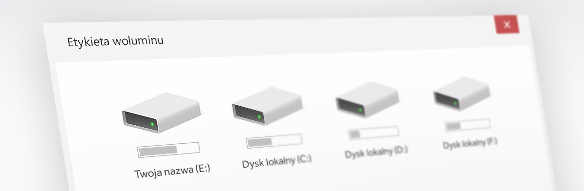 Etykieta woluminu Pendrive - Usługi - Flashstore